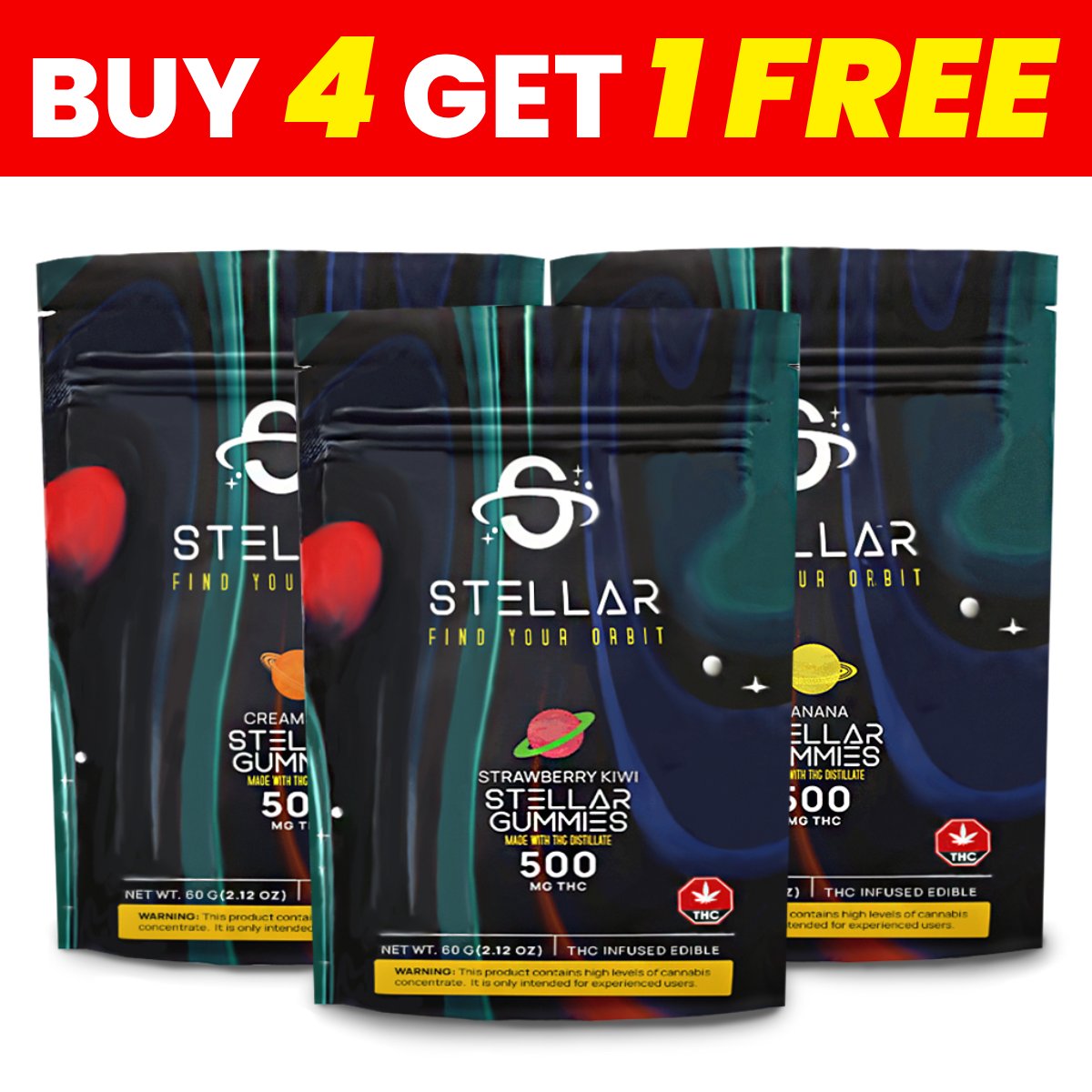 STELLAR GUMMIES 500MG